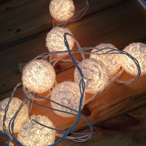 rose ball string lights